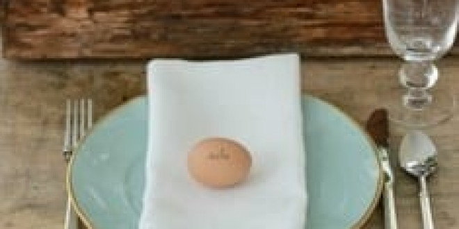 Ültetőkártya helyett tojás – kreatív Húsvét